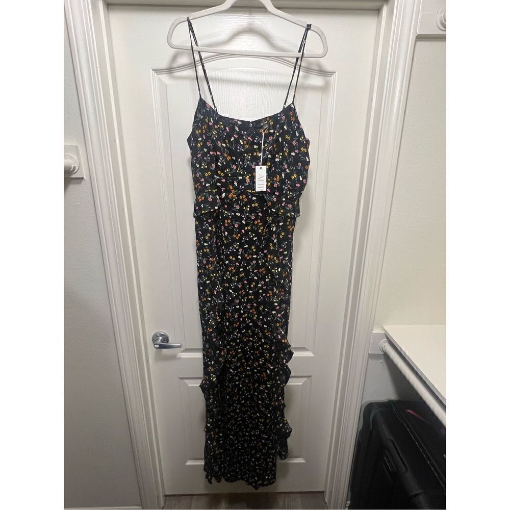 NWT AFRM Floral Cami Maxi Dress with Ruffles Size XL